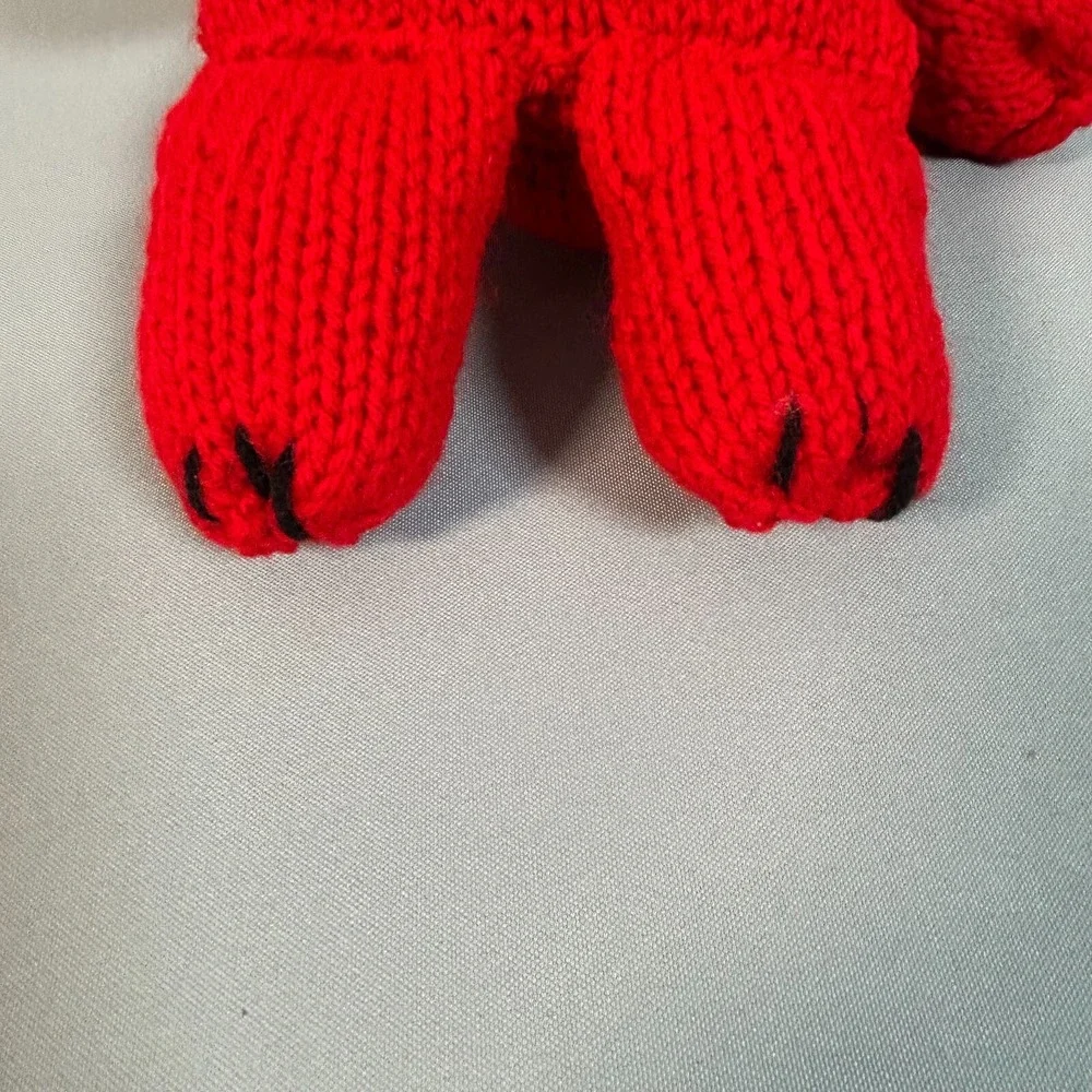 Handmade Crochet Lot of 4 Animals Dolls Toys - Bear, Mermaid, Rabbit, Armadillo‎
